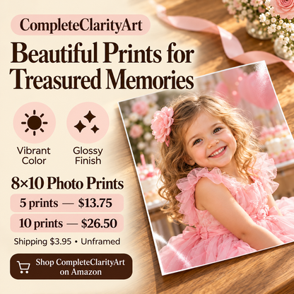 Custom 8×10 Glossy Photo Prints — Upload Your Photos