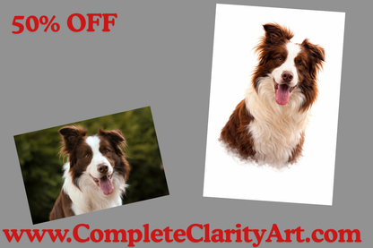 Pet Portrait - 8 styles| Dog Portrait | Custom Pet Portrait | Digital