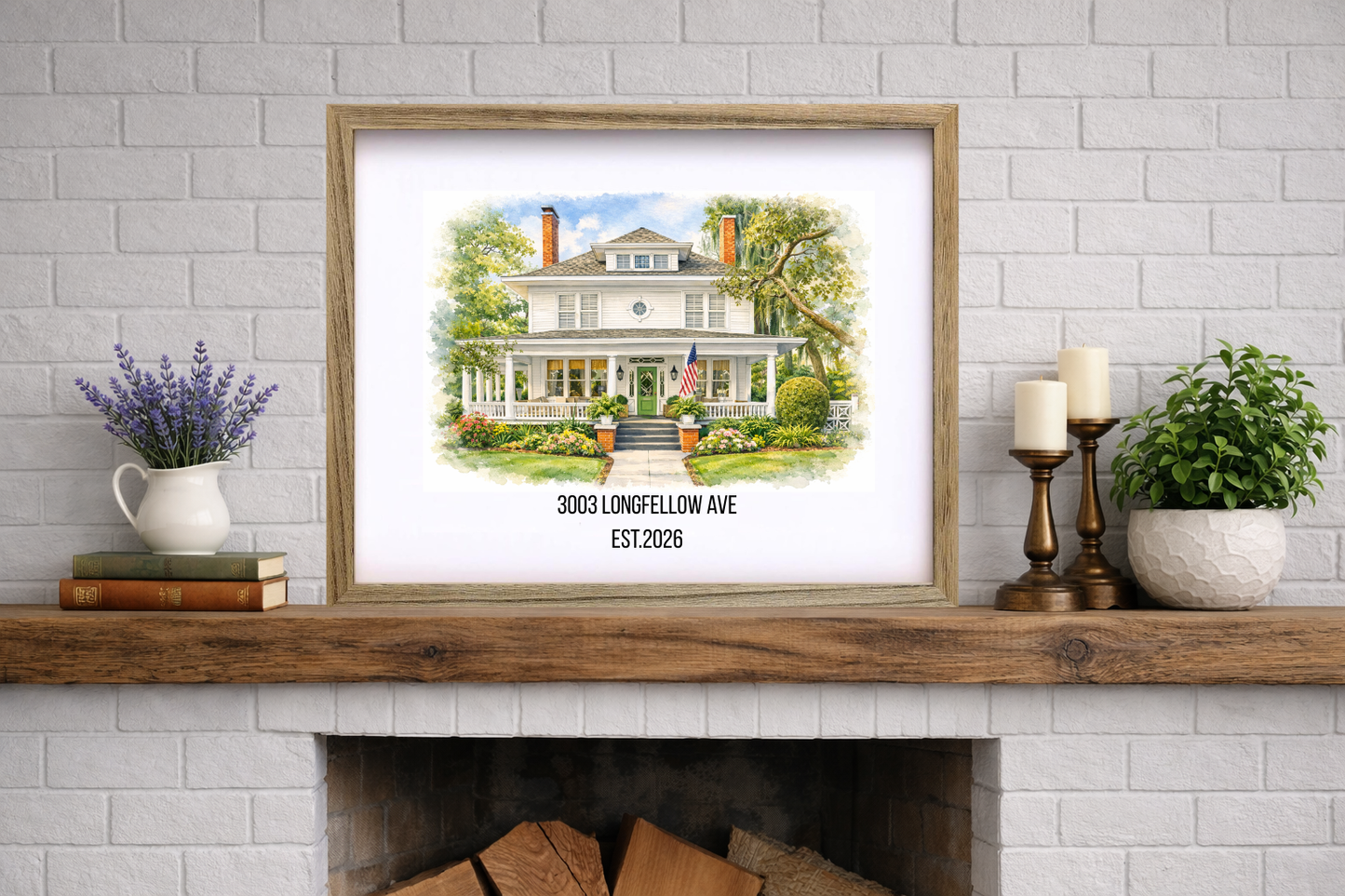 Custom Watercolor House Portrait - 50% OFF