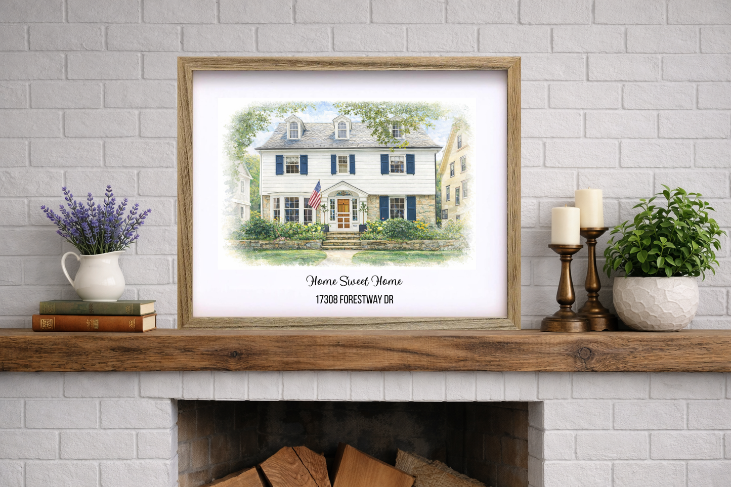 Custom Watercolor House Portrait - 50% OFF