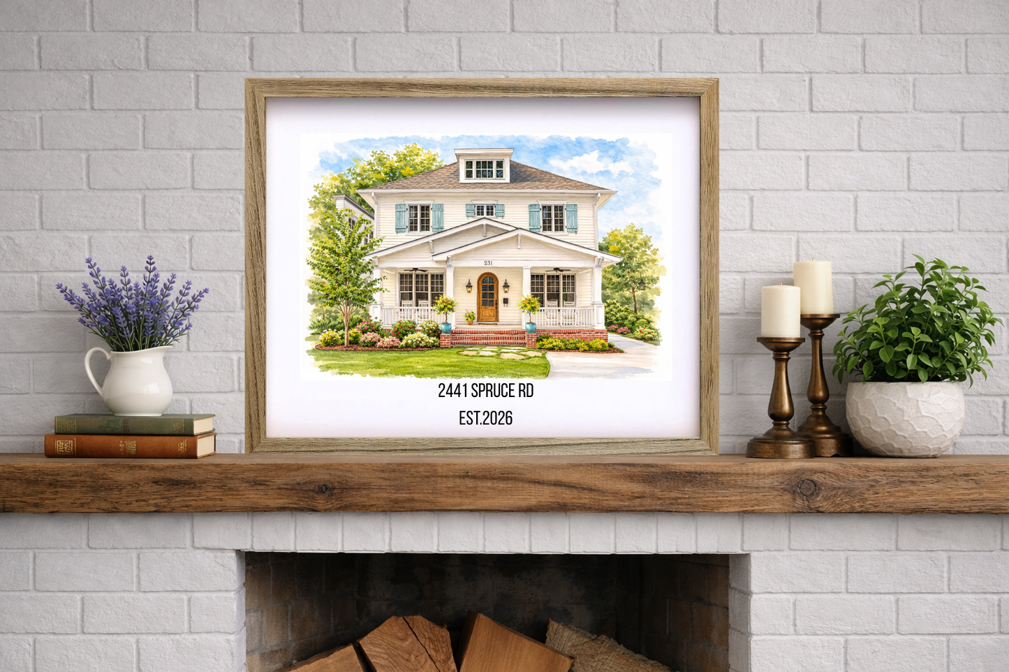 Custom Watercolor House Portrait - 50% OFF