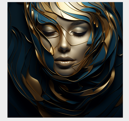 "Manipulation in Gold" GICLEE ART PRINT