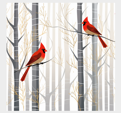 "Two Cardinals" by Maya Ronick