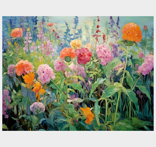 "Garden of Colorful Dreams" GICLEE ART PRINT