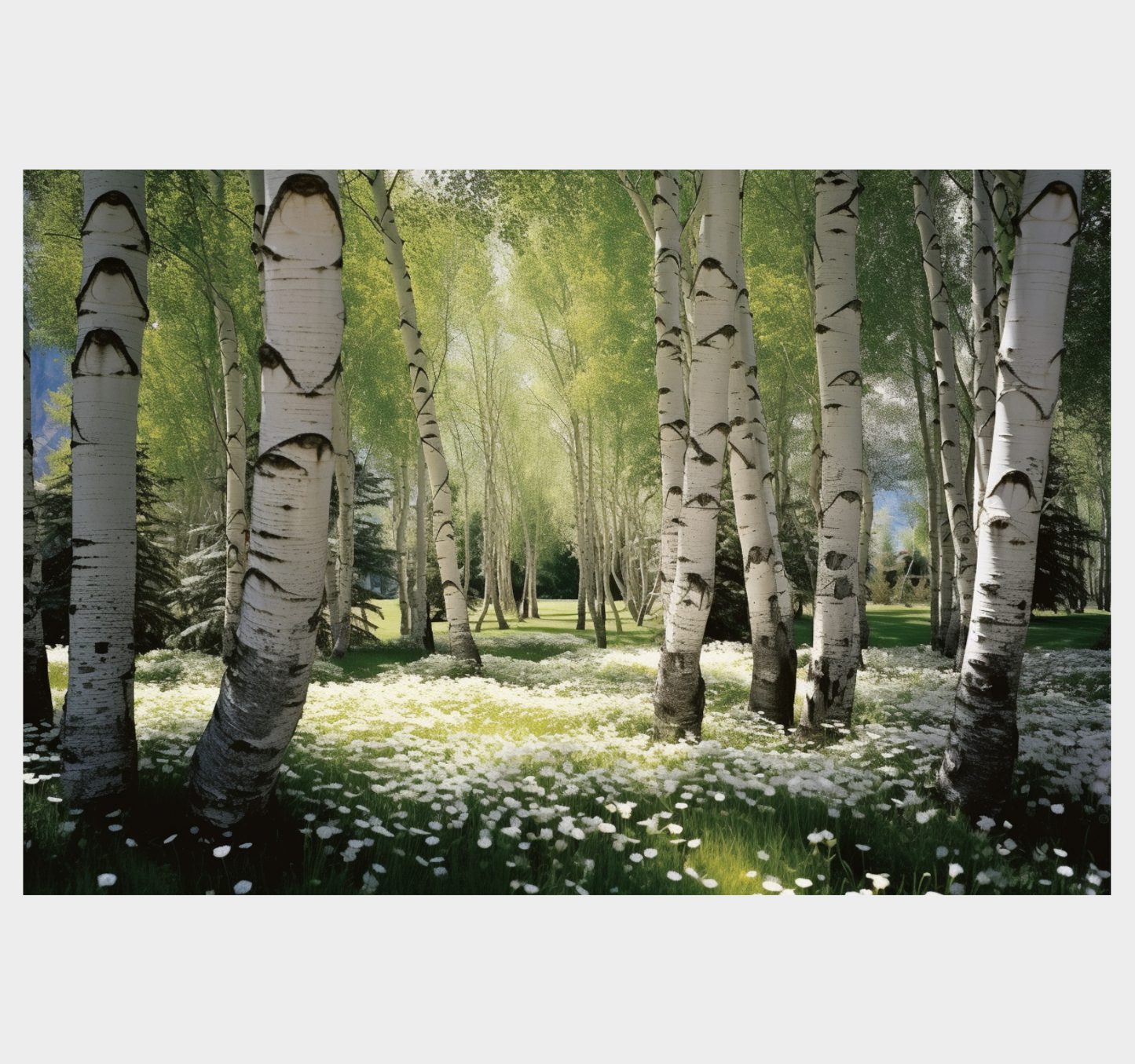 "Birch Grove in Springtime" GICLEE PRINT