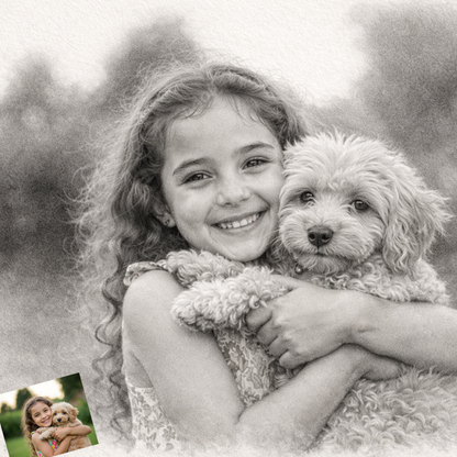 Personalised Portrait Painting, Kids, Family, Couple, Him, Her, Group, Couple Portrait, Family Portrait