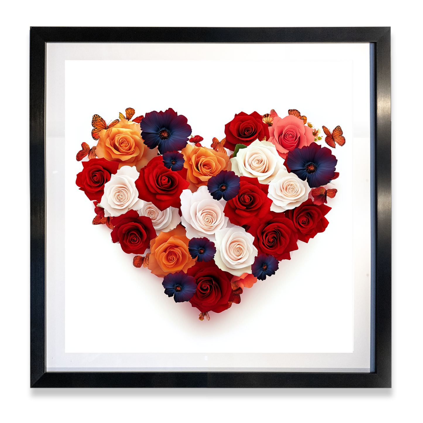 Floral Heart Art Print, Romantic Valentine's Decor