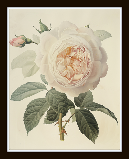 Vintage Flowers Print Set Of 4