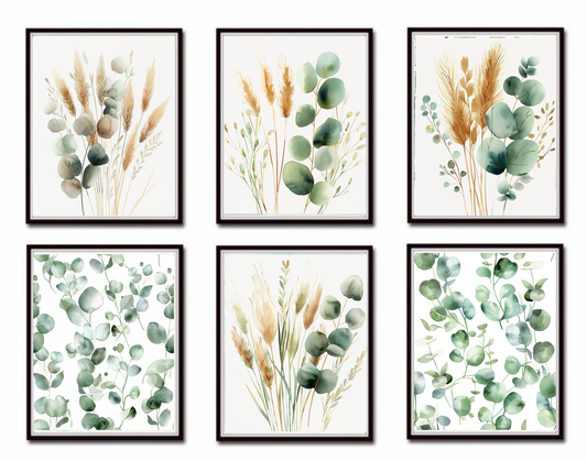 BOTANICAL PRINT SET  NO 5