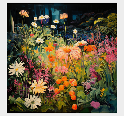 Spring Flowers at The Night by Maya Ronick