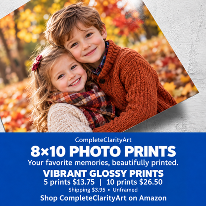 Custom 8×10 Glossy Photo Prints — Upload Your Photos