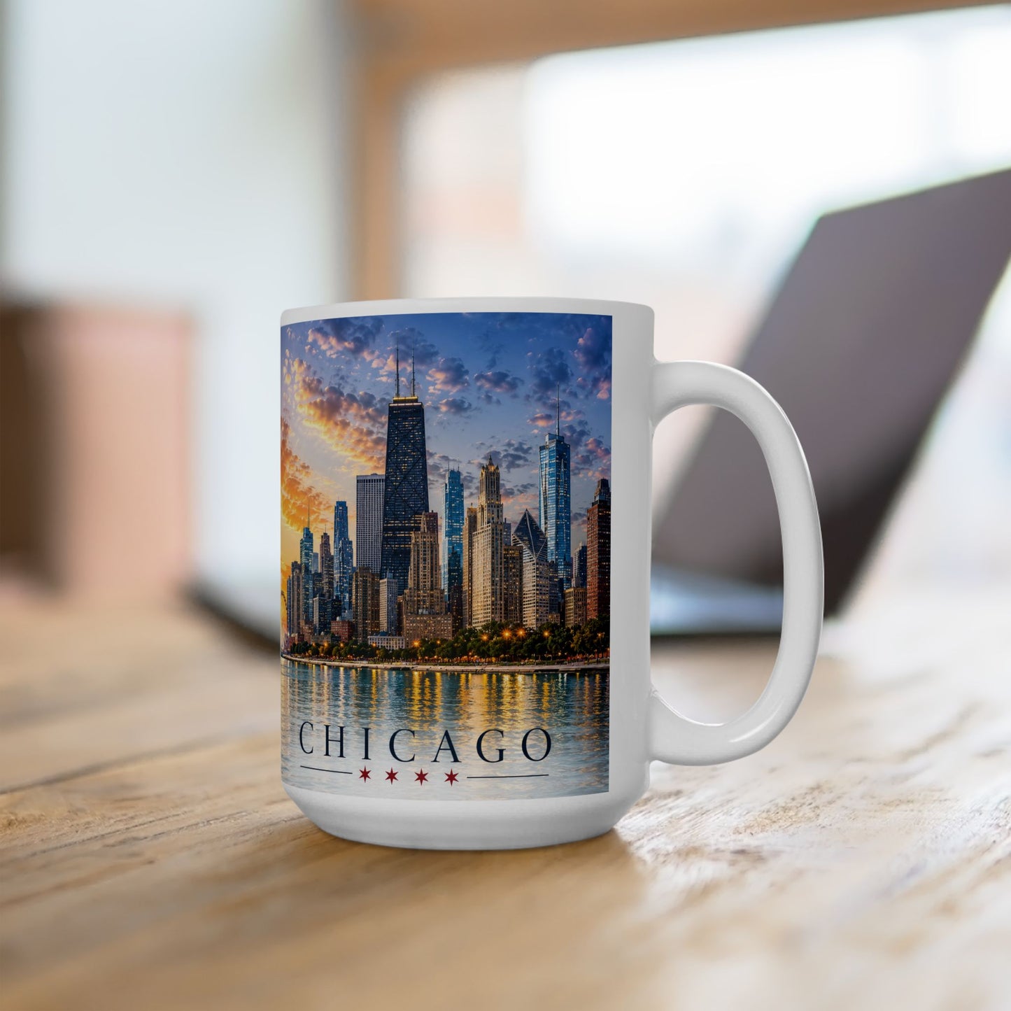 Wholesale A Chicago Skyline Porcelian Mug – 15 oz