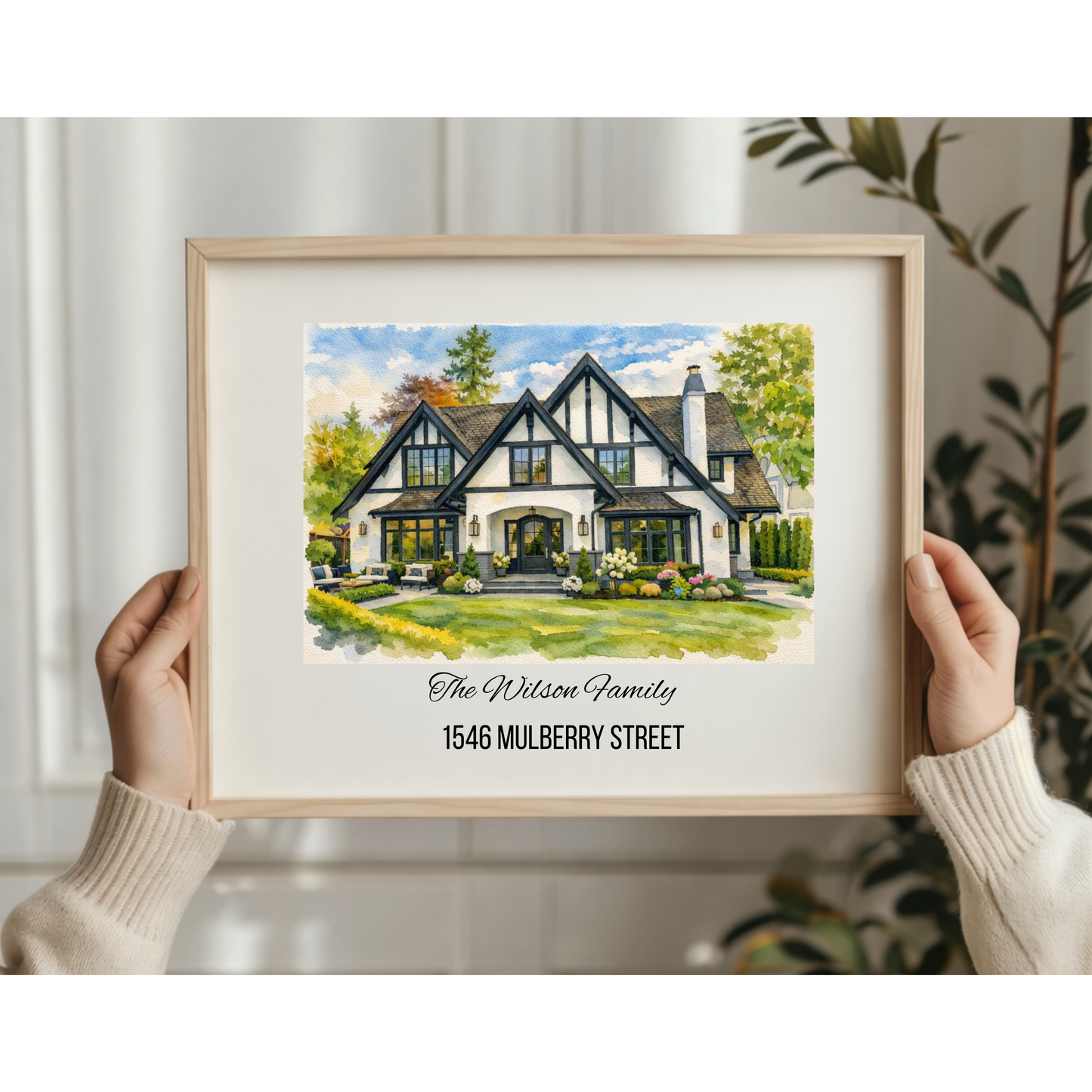 Custom Watercolor House Portrait