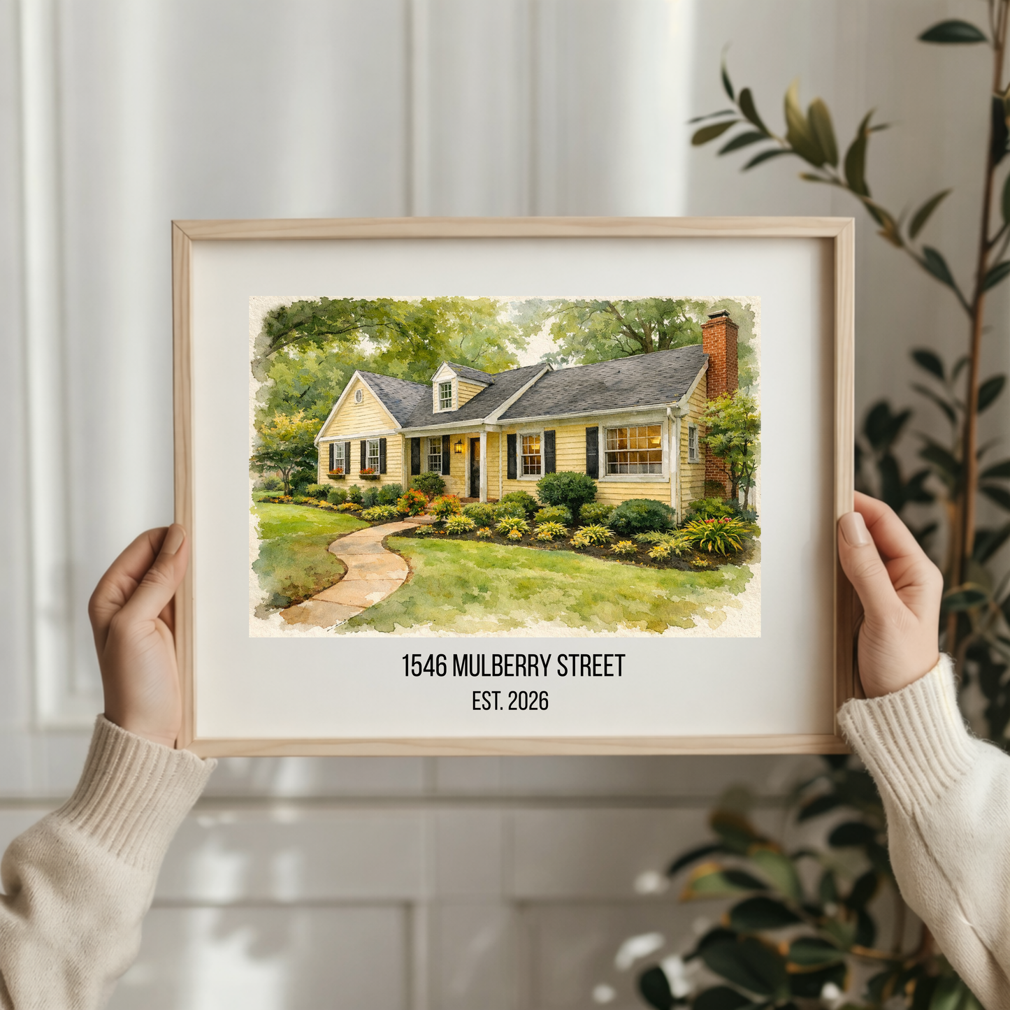 Custom Watercolor House Portrait