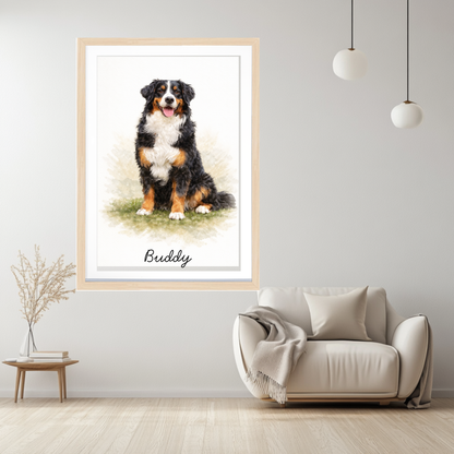 Pet Portrait - 8 styles| Dog Portrait | Custom Pet Portrait | Digital