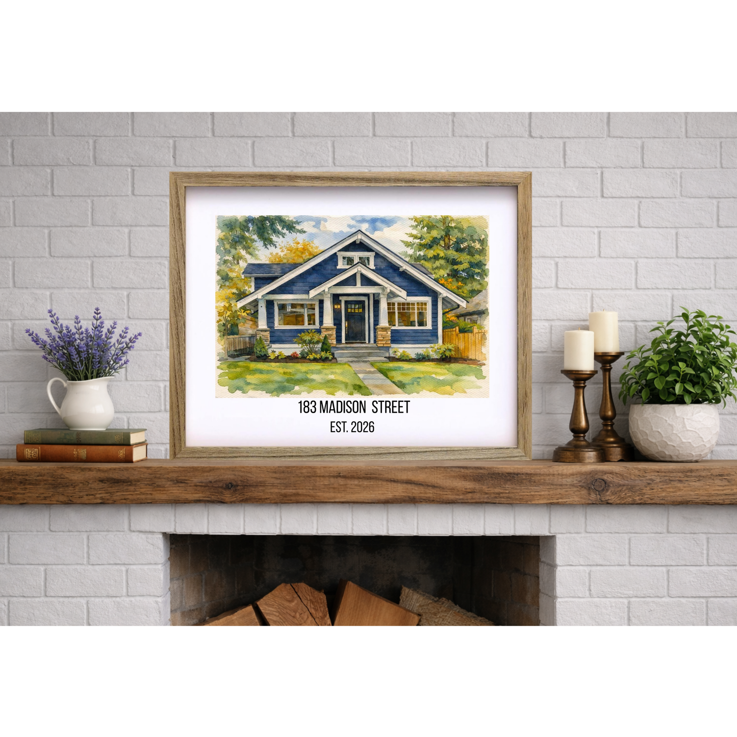 Custom Watercolor House Portrait