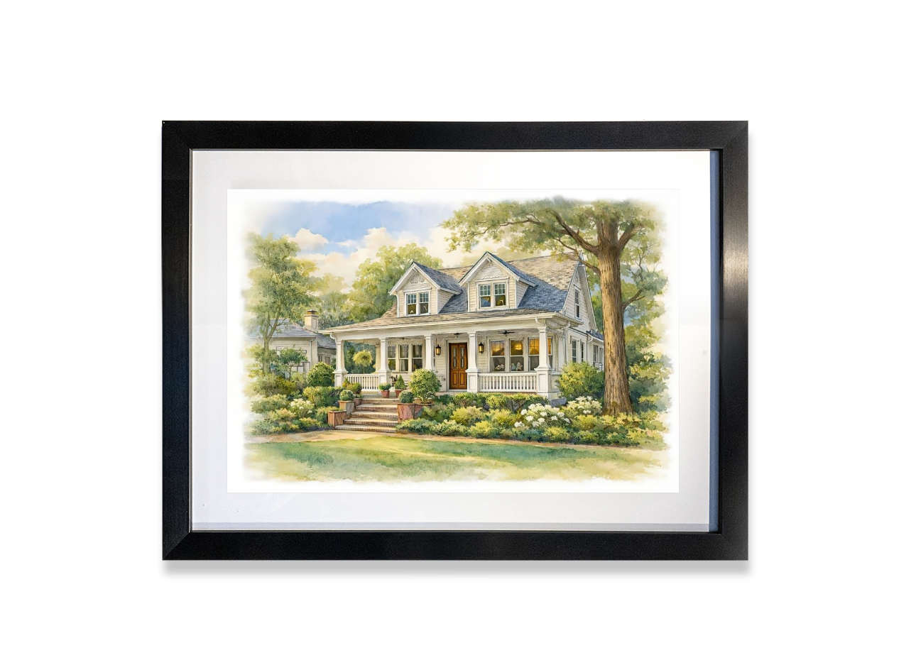 Custom Watercolor Portrait, Family, Pet, House Portrait