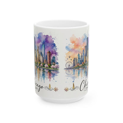 Wholesale #1 Chicago Skyline Mug – 15 oz Premium Souvenir Mug for Gift Shops & Retail Stores