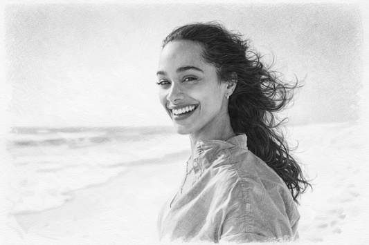 Digital - 50% OFF : Pencil Sketch Portrait from Photo, Family, Kids, Couple, Him, Her, Group