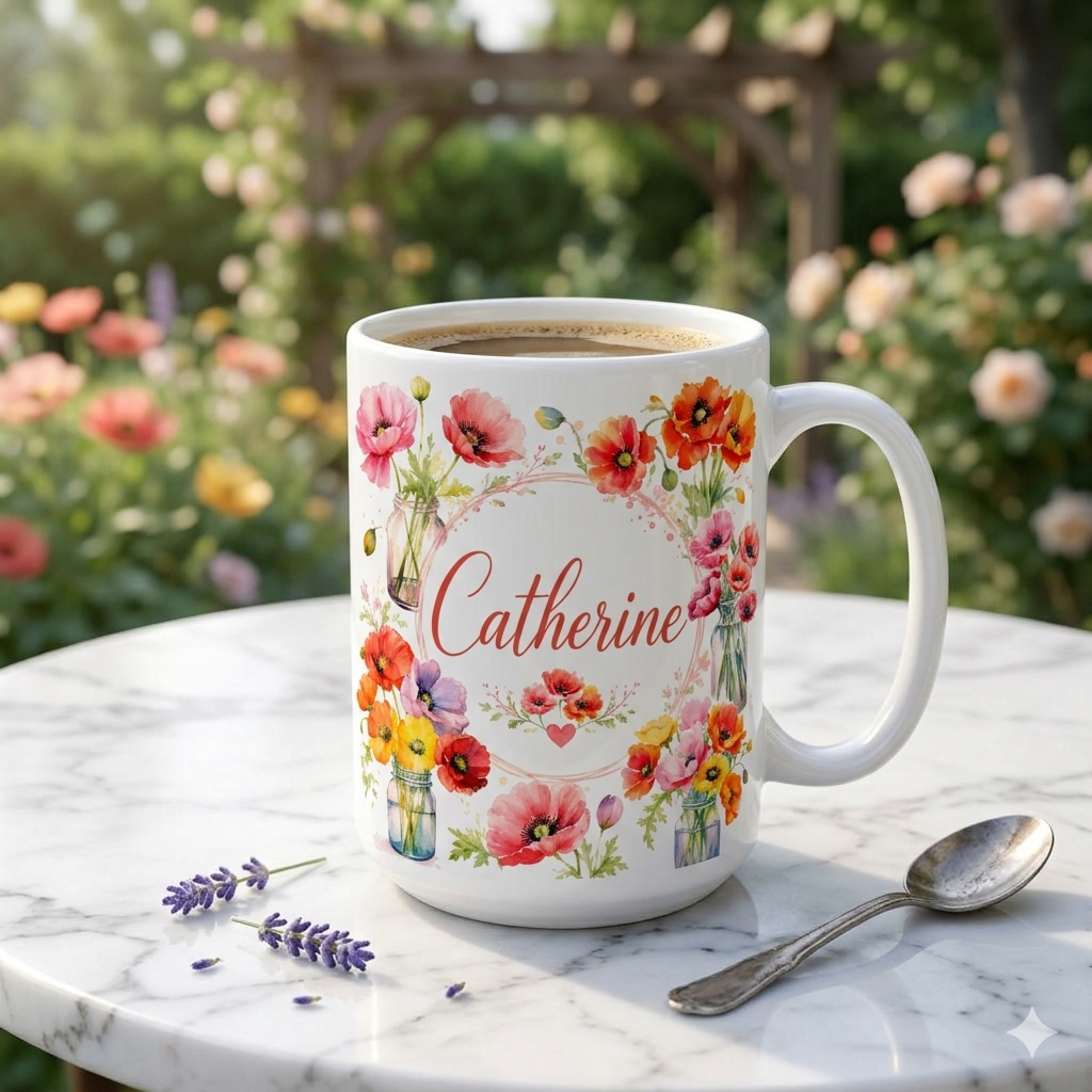 Custom Name Coffee Mug for Her 15 oz. Price includes personalization