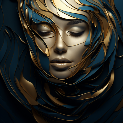 "Manipulation in Gold" GICLEE ART PRINT