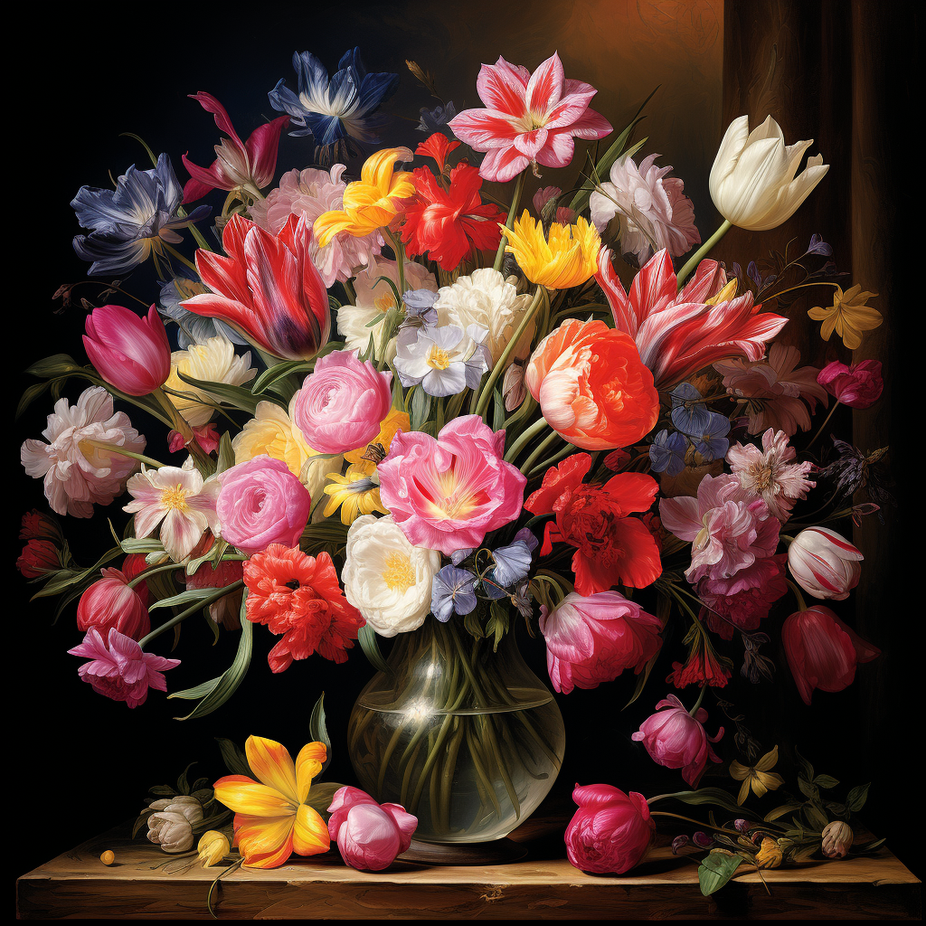 Flowers Wall Art Print Style NO 302