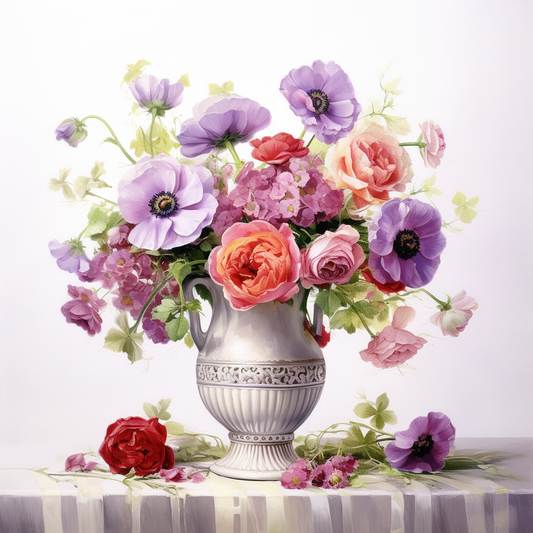 Flowers Wall Art Print Style NO 238