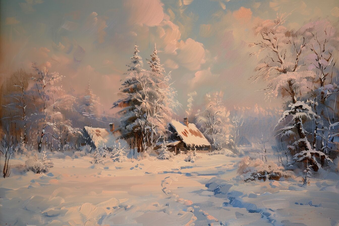 "Snowy Silence: A Forest's Tale" GICLEE ART PRINT