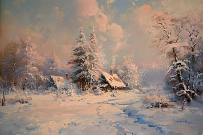 "Snowy Silence: A Forest's Tale" GICLEE ART PRINT