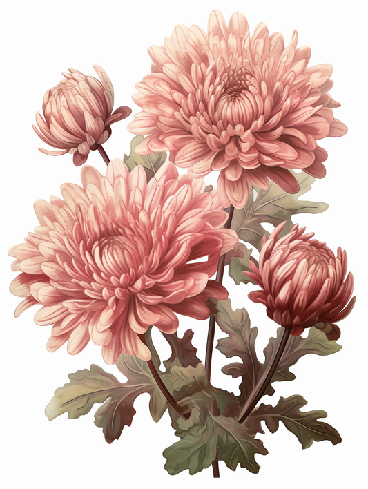 Flowers Wall Art Print Style NO 75