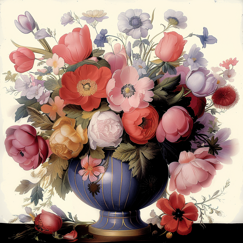 Flowers Wall Art Print Style NO 250