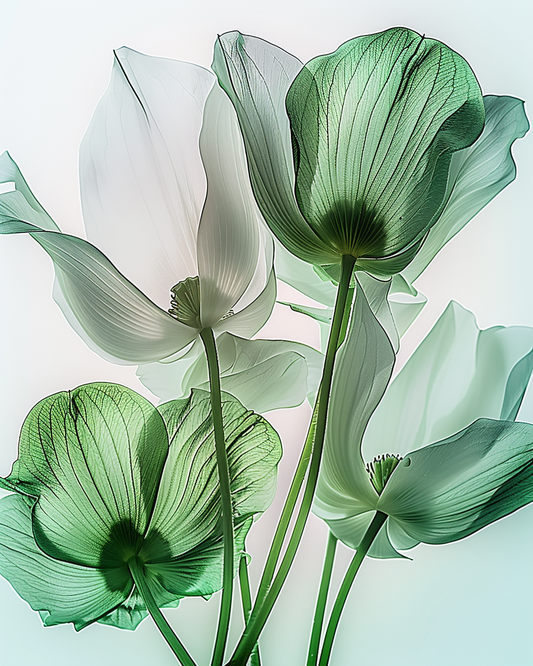 Flowers Wall Art Print Style NO 77