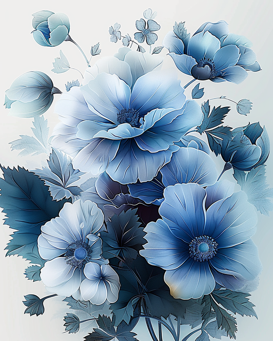 Flowers Wall Art Print Style NO 86