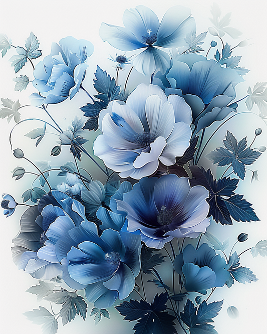 Flowers Wall Art Print Style NO 87