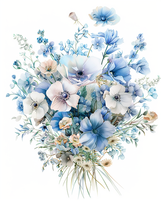 Flowers Wall Art Print Style NO 98