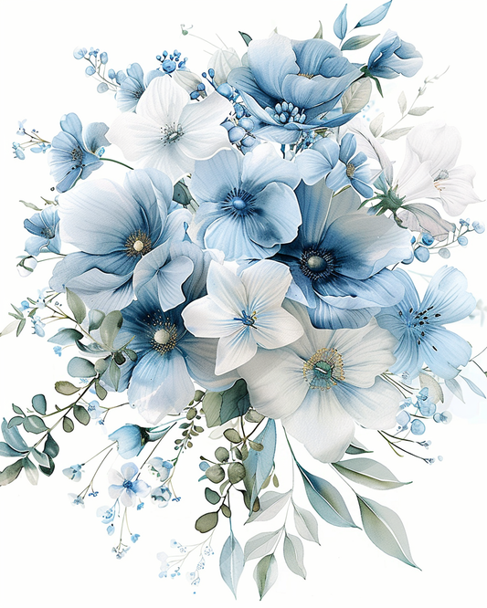 Flowers Wall Art Print Style NO 99