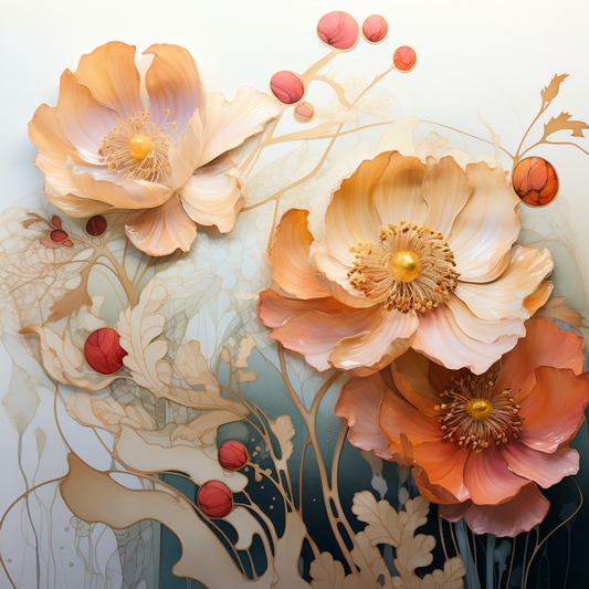 Flowers Wall Art Print Style NO 269