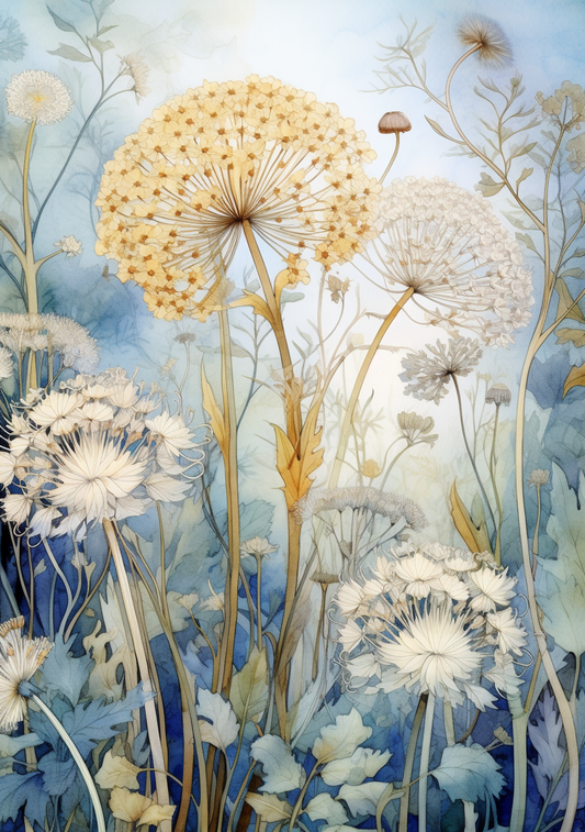 Flowers Wall Art Print Style NO 144