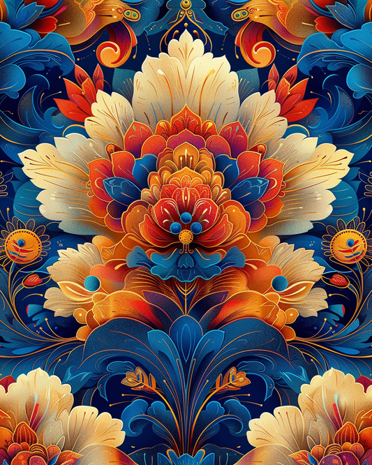 Flowers Wall Art Print Style NO 158
