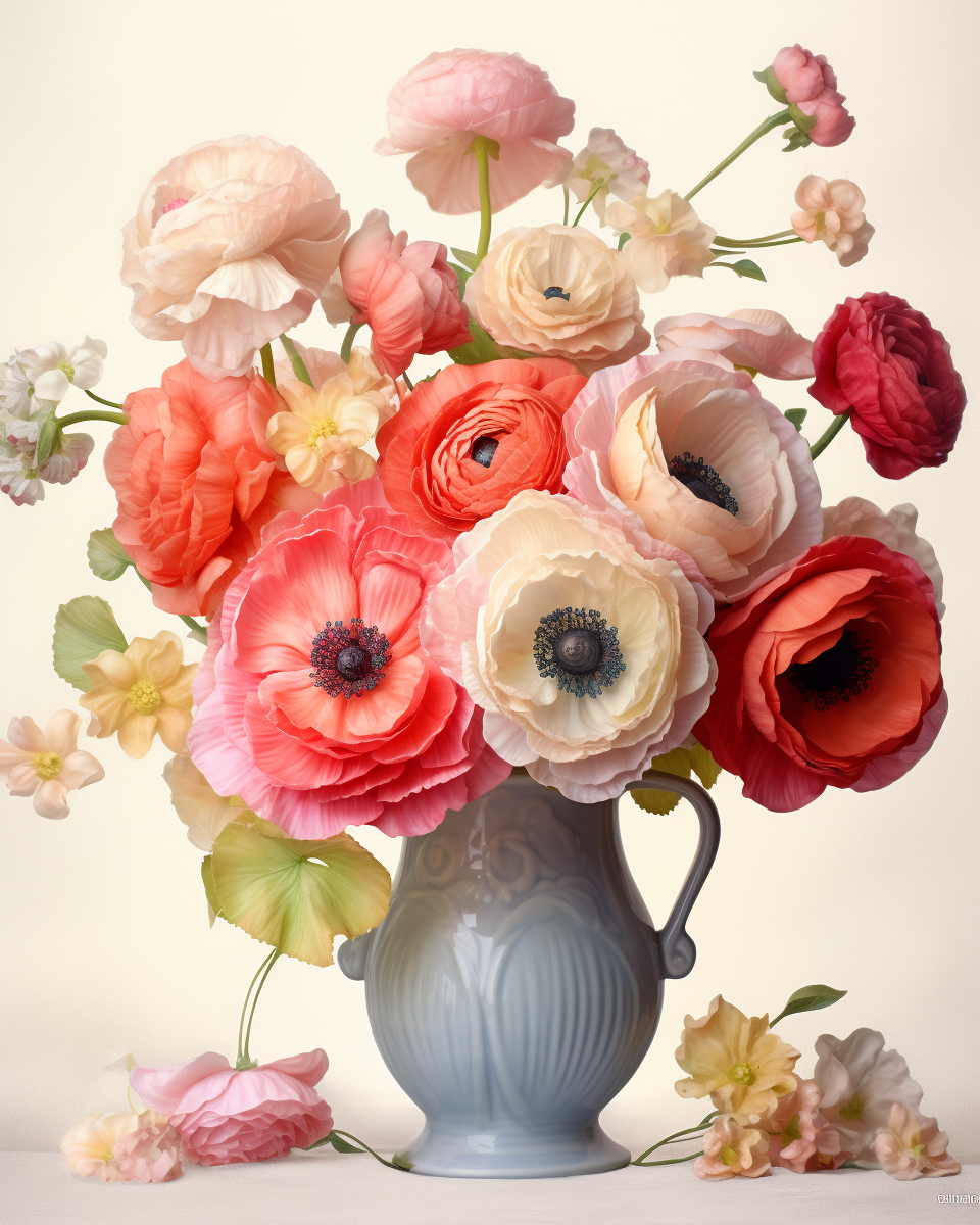 Flowers Wall Art Print Style NO 161
