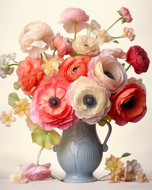 Flowers Wall Art Print Style NO 161