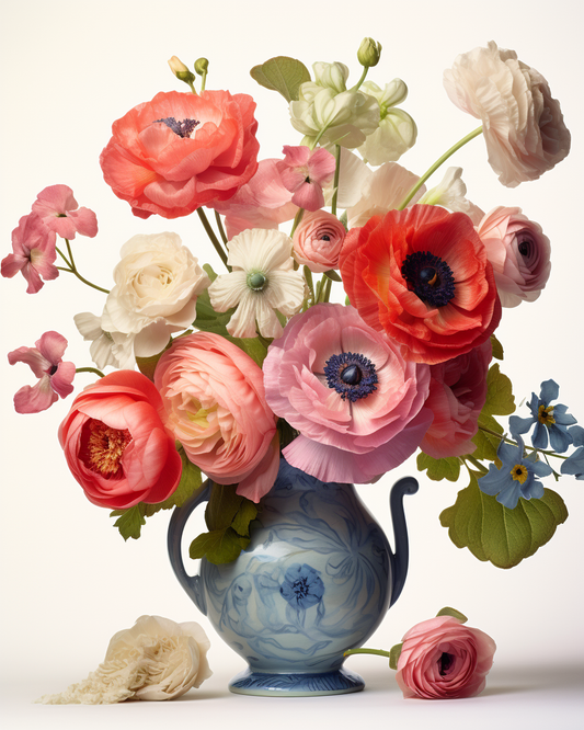 Flowers Wall Art Print Style NO 162