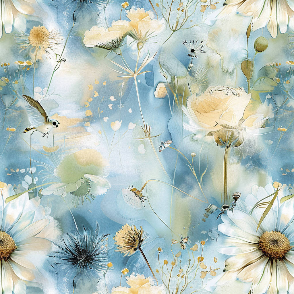 Flowers Wall Art Print Style NO 289