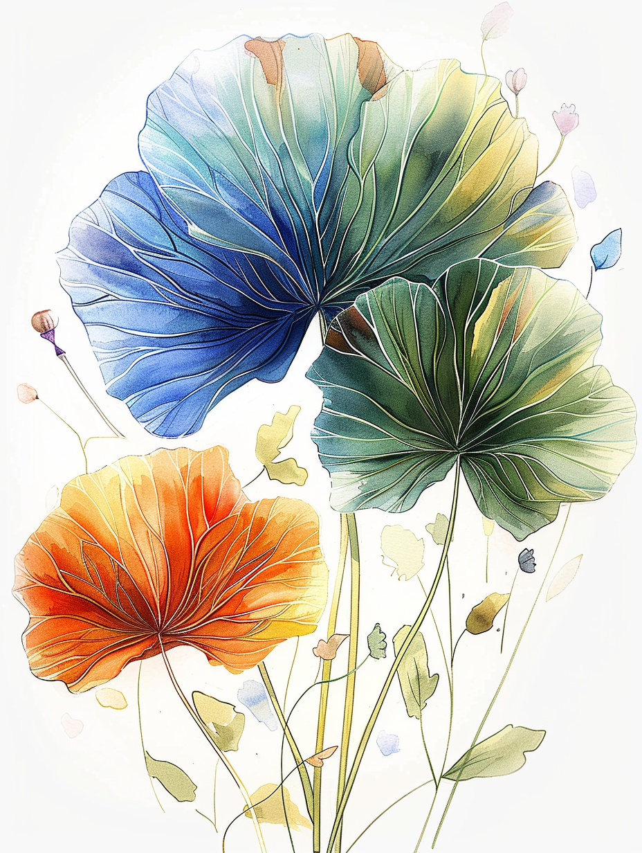 Flowers Wall Art Print Style NO 218