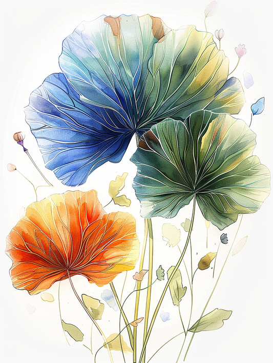 Flowers Wall Art Print Style NO 218