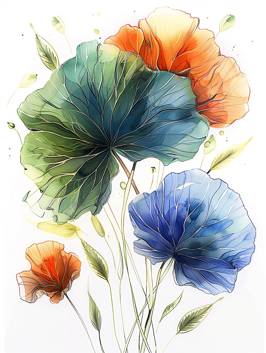 Flowers Wall Art Print Style NO 219