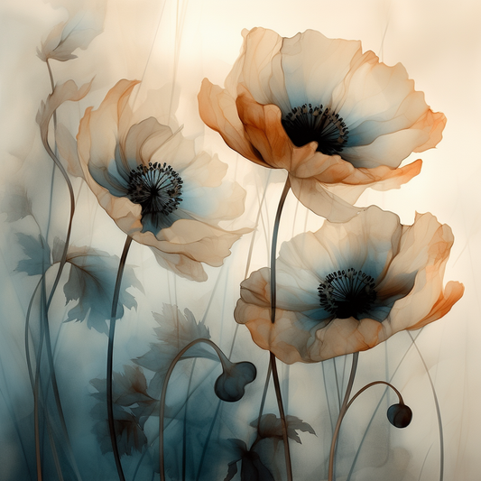 Flowers Wall Art Print Style NO 273