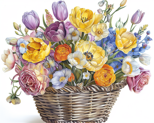 Flowers Wall Art Print Style NO 151