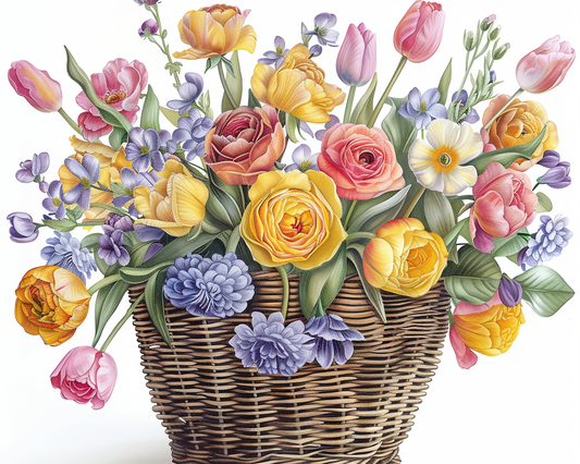 Flowers Wall Art Print Style NO 152
