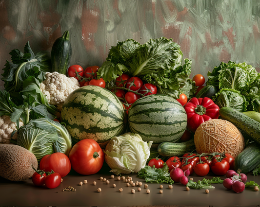 Fruits and Vegetables Collage NO 121
